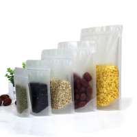 Resealable Food Grade Matte Frosted Stand Up Plastic Pouch Packaging Bag With Zipper For Food